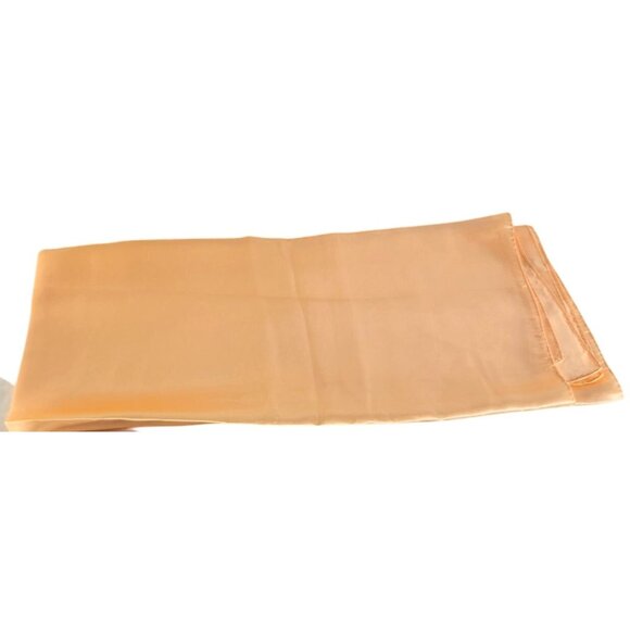 Peach Wild Rag Large Scarf 35x35" Satin Western Accessory Cowgirl or Cowboy - Picture 4 of 11